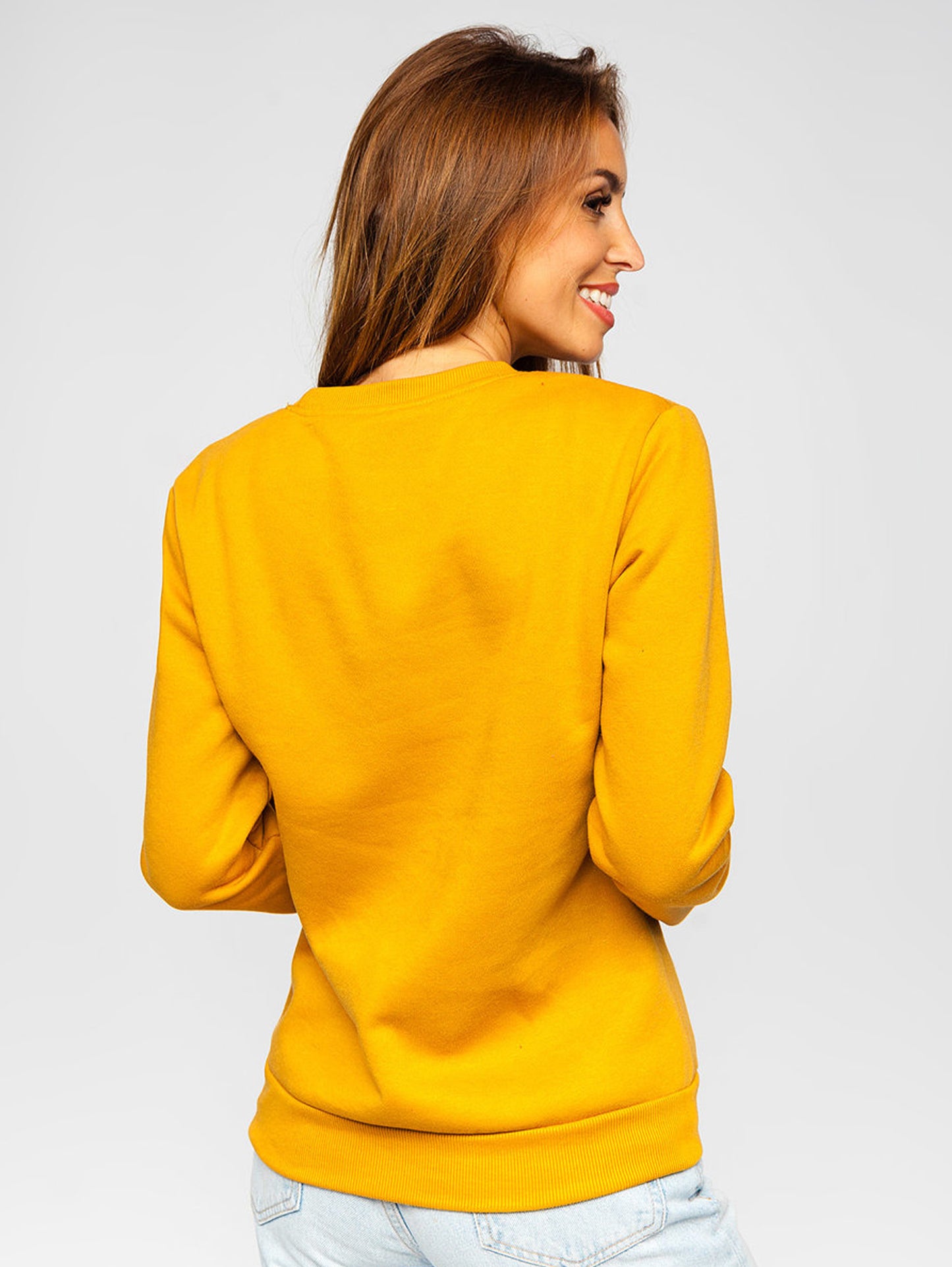 Women's Basic Mustard Sweatshirt