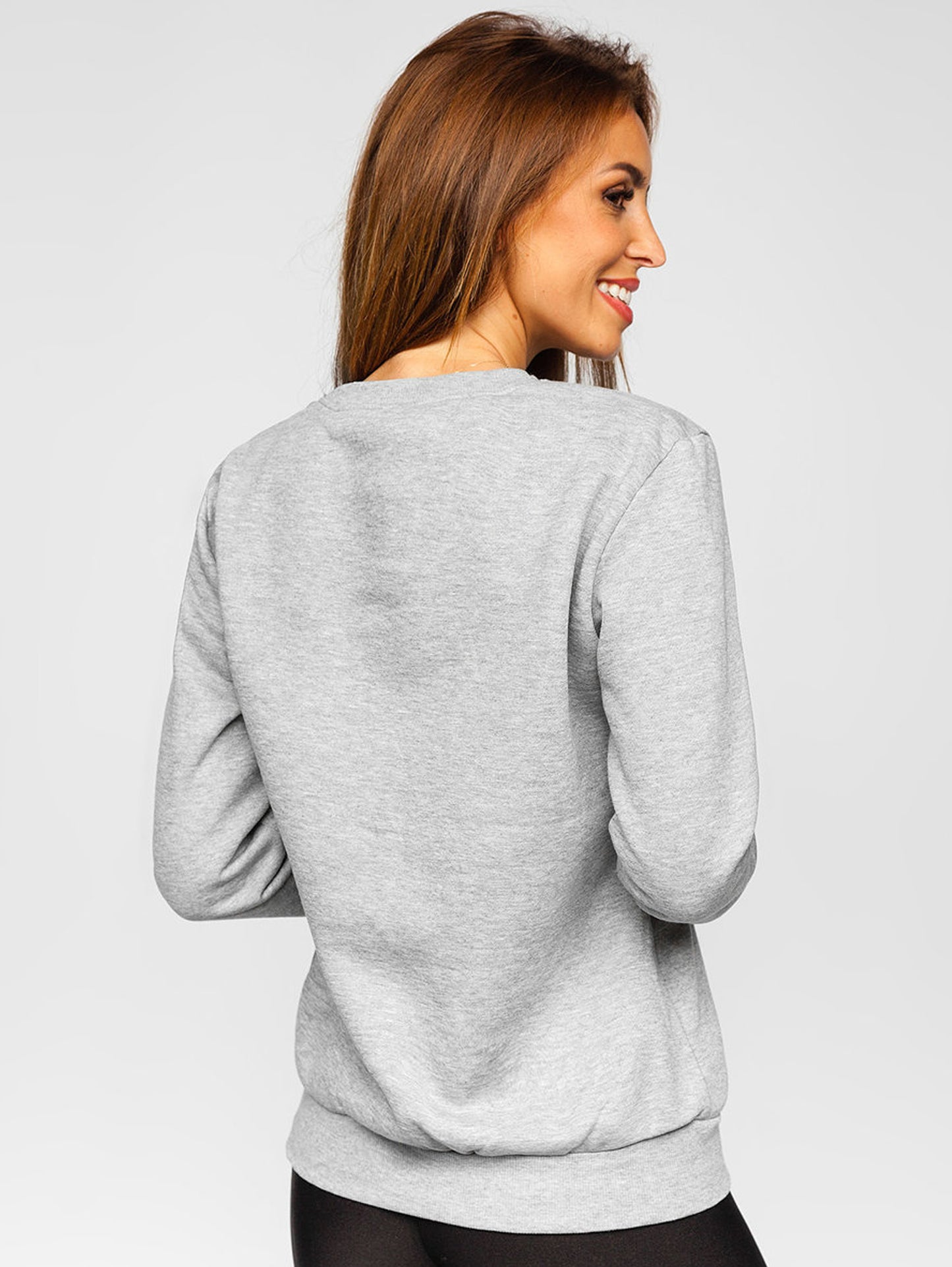 Women's Basic Heather Gray Sweatshirt