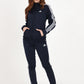 Women's Adidas 3 Strip Navy Blue Tracksuit
