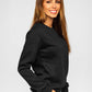 Women's Basic Black Sweatshirt