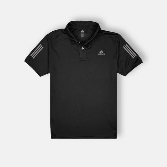 Adidas 3-Stripes Tee - DRI-FIT Polo – Black