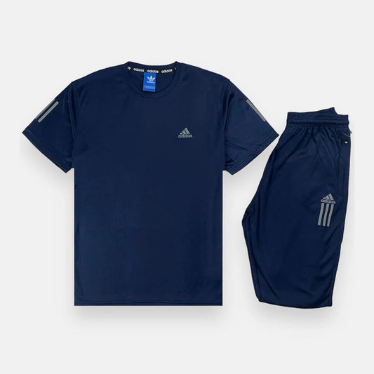 Adidas 3 Stripes Tracksuit Navy Blue Color
