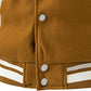 Camel Brown Color Baseball Jacket