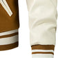 Camel Brown Color Baseball Jacket