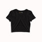Basic Black Crop Top