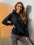 Basic Women's Black Hoodie