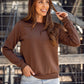 Women's Basic Brown Sweatshirt