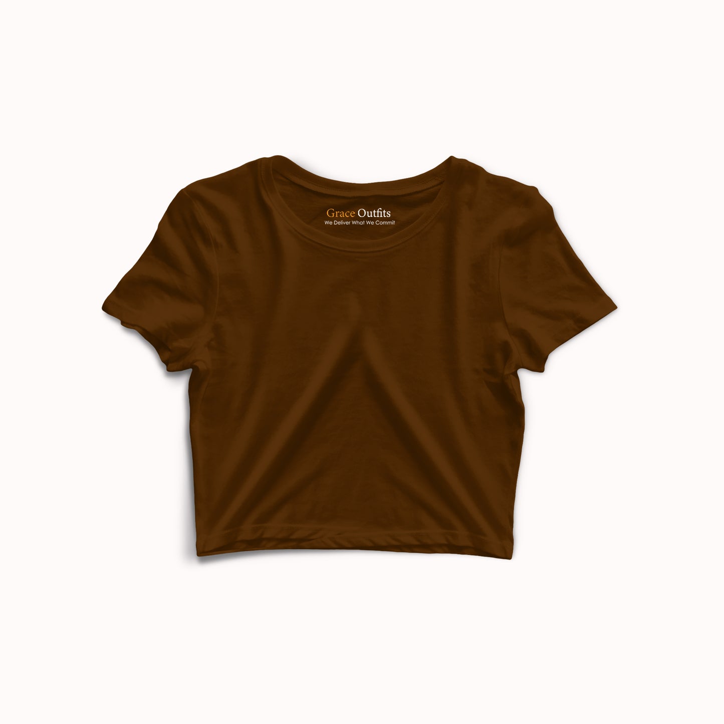 Basic Brown Crop Top