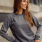 Women's Basic Charcoal Sweatshirt