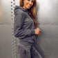 Basic Women's Charcoal Hoodie