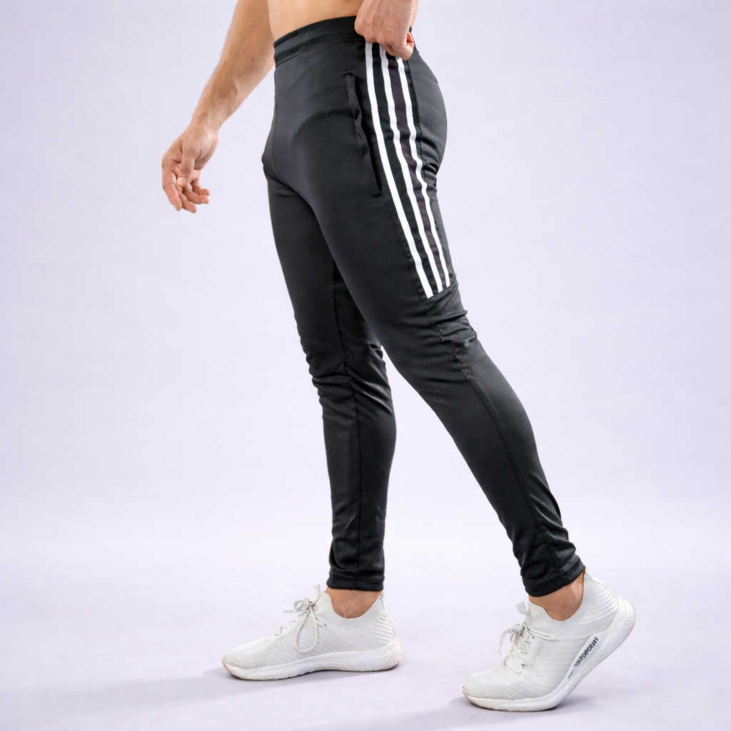 Unisex Dri-FIT 3-Stripe Pants – Dark Gray