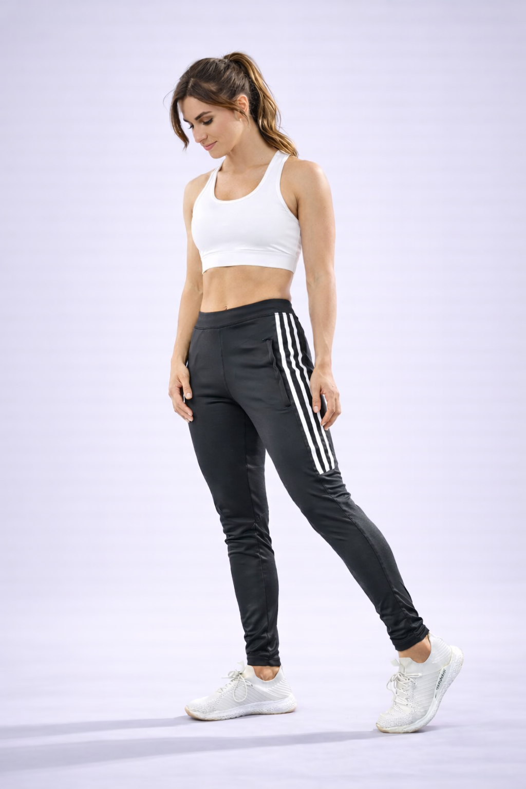 Unisex Dri-FIT 3-Stripe Pants – Dark Gray