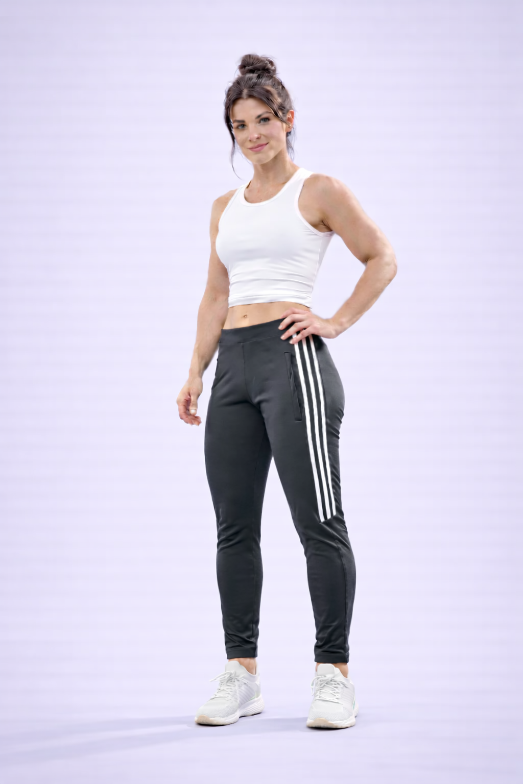 Unisex Dri-FIT 3-Stripe Pants – Dark Gray