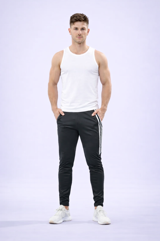 Unisex Dri-FIT 3-Stripe Pants – Dark Gray