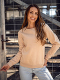 Basic Cream Color Sweatshirt