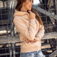 Basic Women's Cream Hoodie
