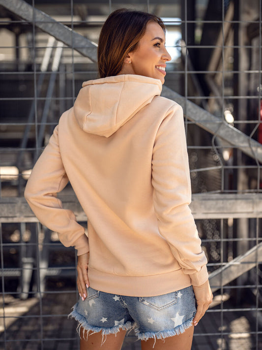 Basic Women's Cream Hoodie