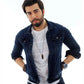 Men's Dark Blue Denim Jacket