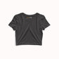Basic Dark Gray Crop Top
