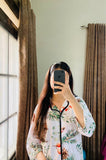 Women's Cotton Night Suit – Tropical Floral Print