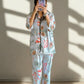 Women's Cotton Night Suit – Tropical Floral Print