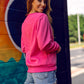 Women's Basic Hot Pink Sweatshirt