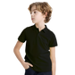 Unisex Boys & Girls Cotton Polo Shirt – Black