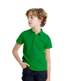 Unisex Boys & Girls Cotton Polo Shirt – Dark Green