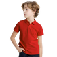 Unisex Boys & Girls Cotton Polo Shirt – Red