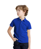 Unisex Boys & Girls Cotton Polo Shirt – Royal Blue