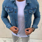 Men's Light Blue Blue Denim Jacket