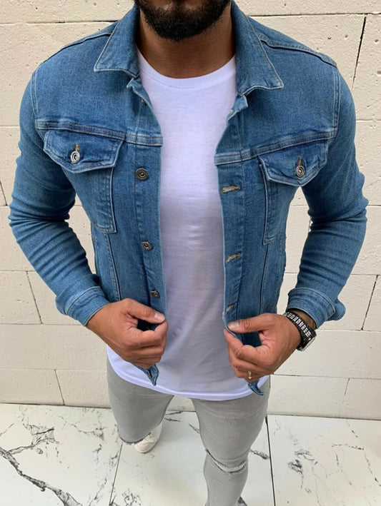 Men's Light Blue Blue Denim Jacket