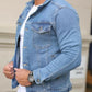Men's Light Blue Blue Denim Jacket