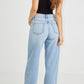 Women Denim Wide Leg Jeans Light Blue Color