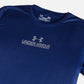 Navy Blue Under Armour Front Logo DRI-FIT T-Shirt
