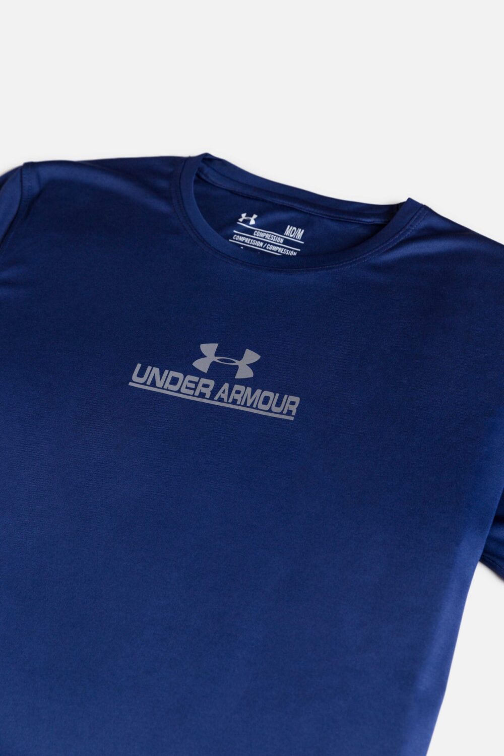 Navy Blue Under Armour Front Logo Dri-FIT T-Shirt