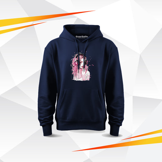 Music Girl Hoodie – Anime Graphic Hoodie