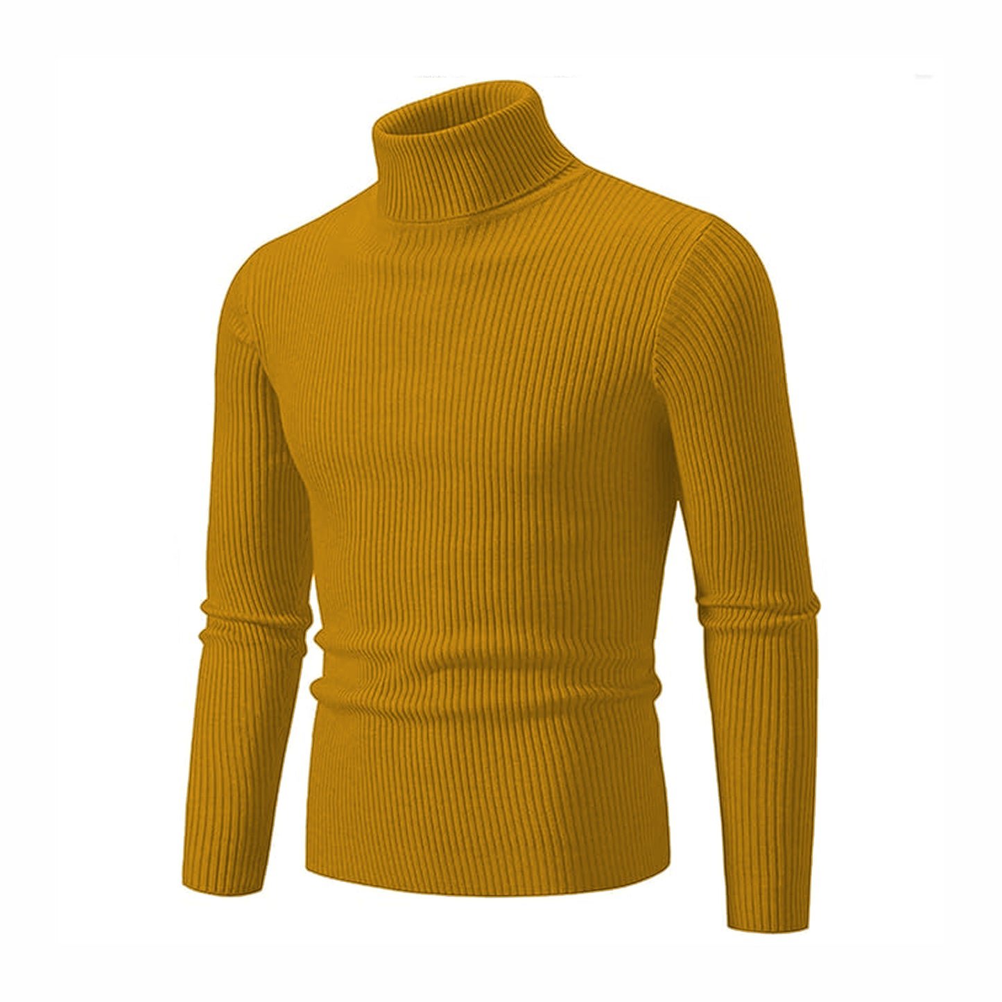 Basic Mustard High Neck