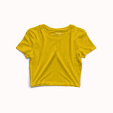 Basic Mustard Crop Top
