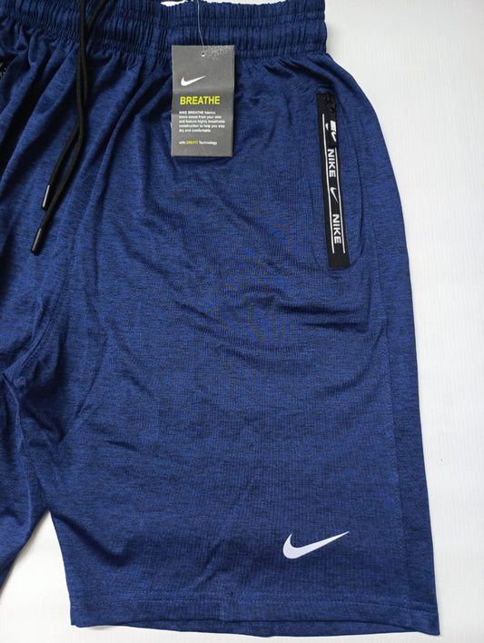 Navy Blue DRI-FIT Workout Shorts – Flex Fit for Men & Women