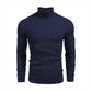 Basic Navy Blue High Neck