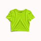 Basic Neon Green Crop Top