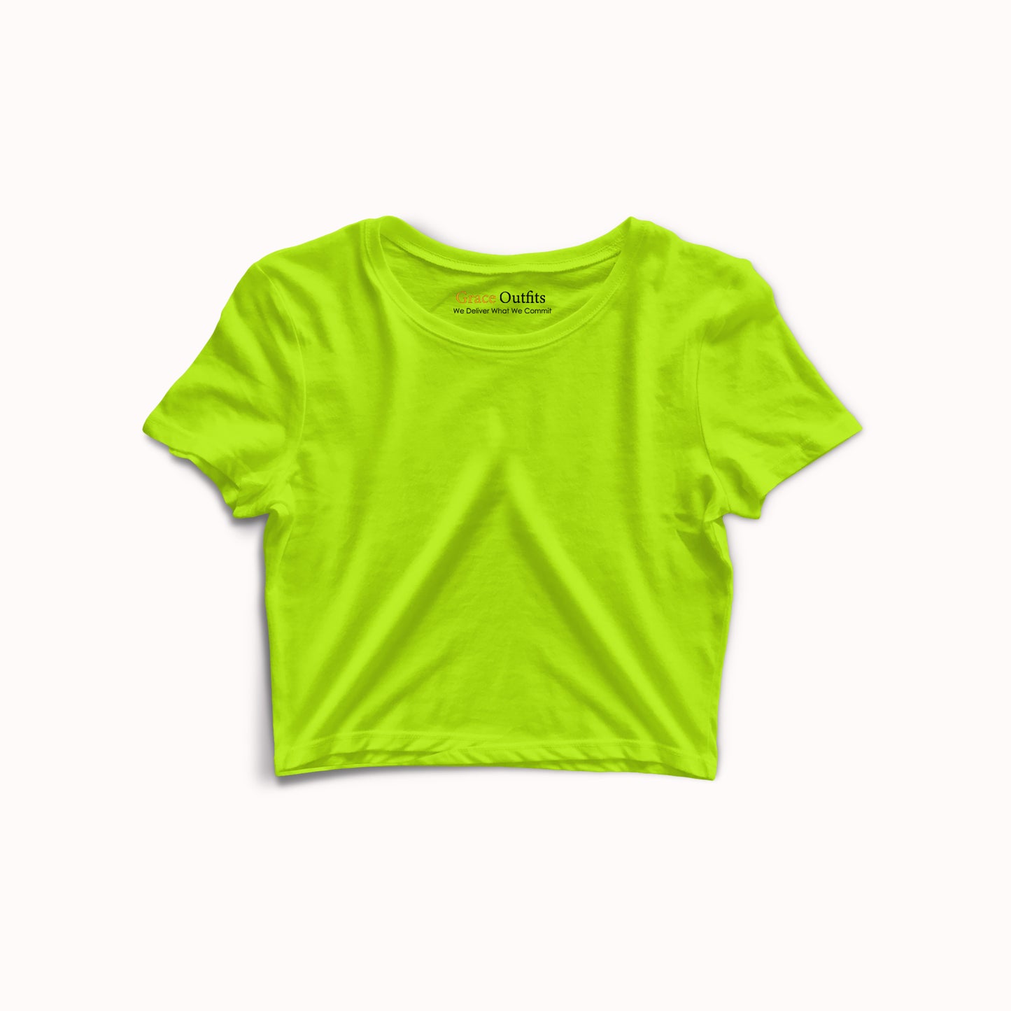 Basic Neon Green Crop Top