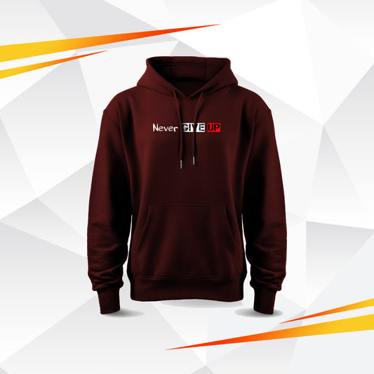 Never Give Up Graphic Hoodie