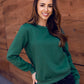 Women's Basic Olive Green Sweatshirt