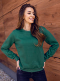 Women's Basic Olive Green Sweatshirt