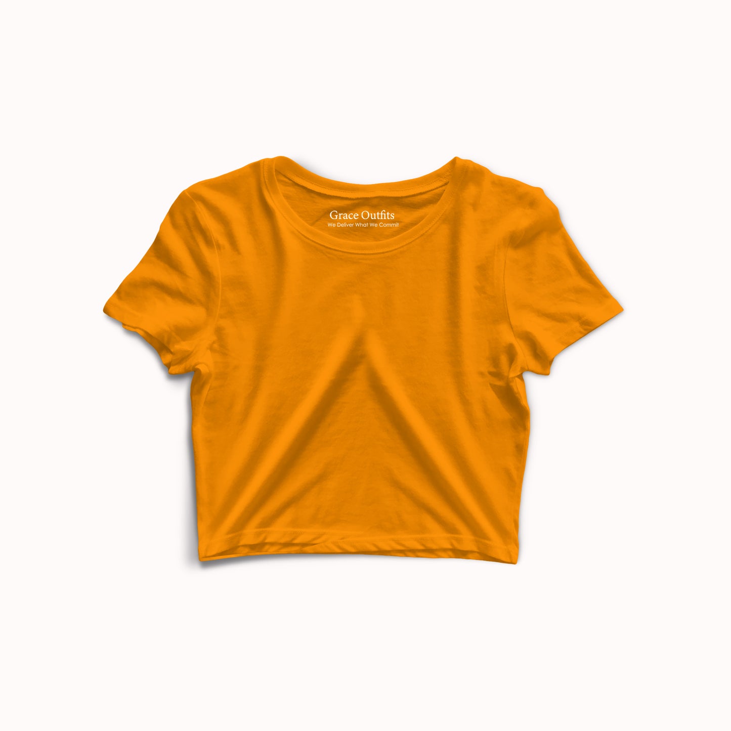 Basic Orange Crop Top