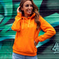 Basic Women's Orange Hoodie