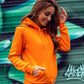 Basic Women's Orange Hoodie