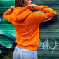 Basic Women's Orange Hoodie